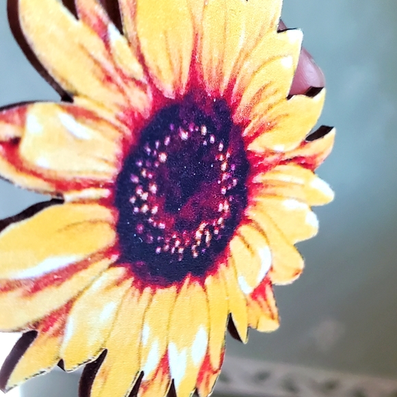 💙🌻  Sunflower earrings - Picture 4 of 7